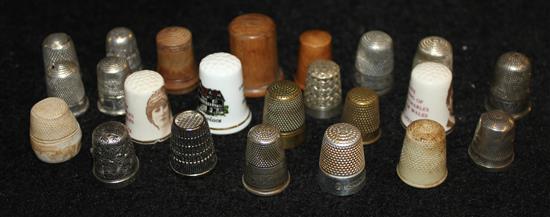 Thimbles, some silver